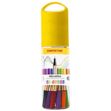 Imagem de Caneta com Ponta Porosa Microline 20CORES - Compactor