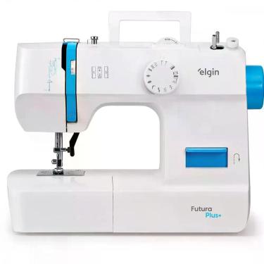 Imagem de Máquina de Costura Elgin Futura Plus JX-2052 12 Pontos 220V Branca, Br