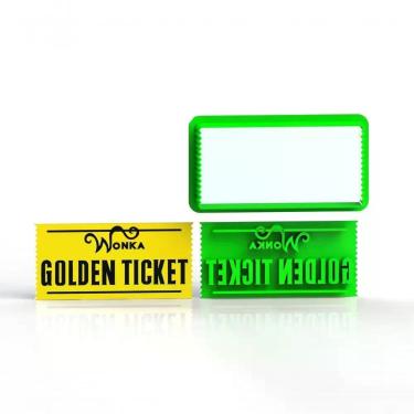 Imagem de Cortador Wonka Golden Ticket (corta E Marca) Tamanho 6 Cm