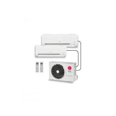 Imagem de Ar Condicionado LG Dual Inverter Voice +AI Bi-Split Frio Evaporadoras 9.000+12.000 BTUs 220V