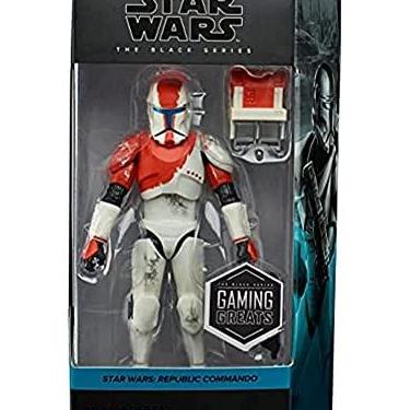 Imagem de Star Wars Boneco exclusivo do The Black Series Gaming Greats de 15 cm - RC-1138 Red Trooper (Boss)