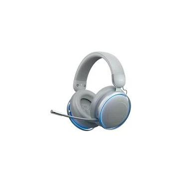 Imagem de Headset Gamer Machenike GX60 Bluetooth 5.4, Som Surround 7.1, Drivers 53mm, Wireless 2.4Ghz 15ms, ANC -48dB, Bateria 98hrs, LED Azul Gelo - Cinza