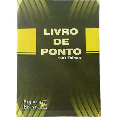Imagem de Livro De Ponto Diário 1/4 100 Folhas Capa Dura - PAGINA BRASIL