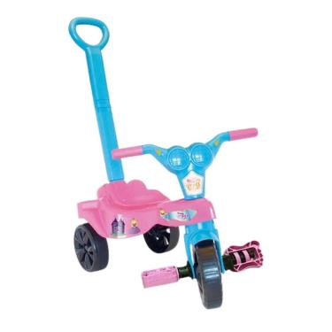 Imagem de Triciclo Infantil Kepler com Empurrador para Menino ou Menina, Rosa
