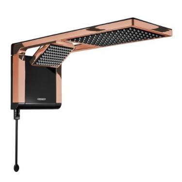 Imagem de CHUVEIRO ACQUA DUO, LORENZETTI, BLACK/ROSE GOLD 220V/7800W