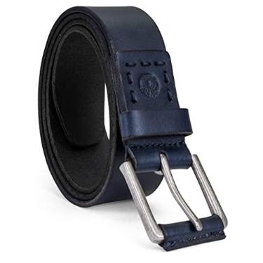 Imagem de Timberland Cinto de couro masculino casual clássico diário, Azul marino, 48
