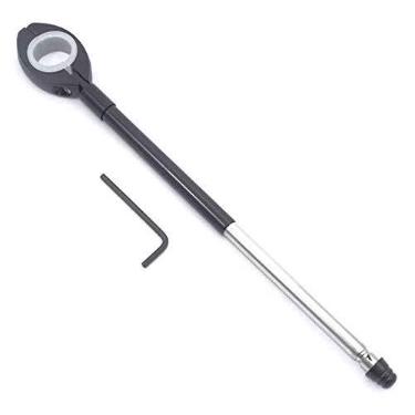 Imagem de Antena Retrátil Corta Pipa Em Inóx Para Guidão De Moto E Bicicletas de 22mm ou 24mm de Espessura Proteção contra linhas Cortantes Cerol Preta