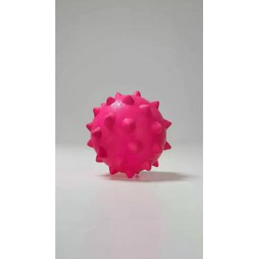 Imagem de Bola Mordedora Maciça Dura 70mm Rosa - Congratulations Store