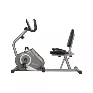 Imagem de Bicicleta Ergométrica Magnética Horizontal com Encosto e 8 Níveis de R