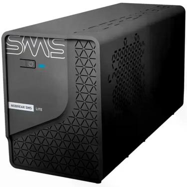 Imagem de Nobreak SMS LITE 600VA Monovolt 4 Tomadas 29200, Preto, 110V