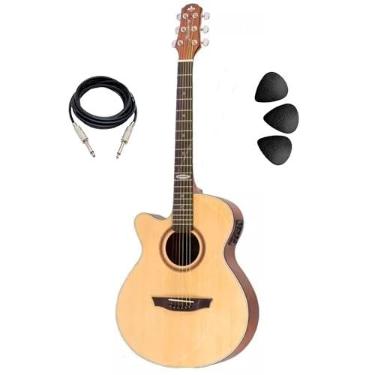 Imagem de Violão Eletroacústica Strinberg Black Sa200c Para Canhotos
