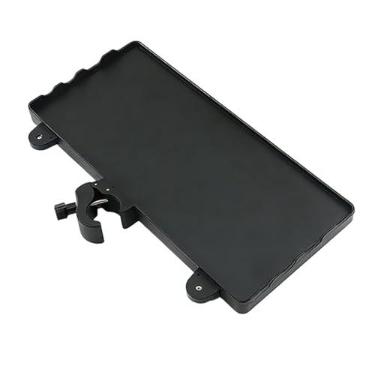 Imagem de menolana Suporte de microfone com braçadeira para bandeja, suporte para placa de som, prateleira, para microfone, mesa para gravação de palco, partituras,