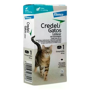 Imagem de Credeli Antipulgas Para Gatos De 2,1 À 8 Kg 1 Comprimido De 48mg - Ela