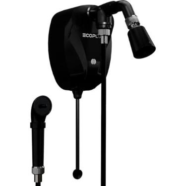 Imagem de Ducha Chuveiro Elétrico Kdt Eco Plus 7500w 220V Chuveirinho Mangueira Preta