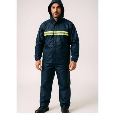 Imagem de Capa de Chuva para Motociclista Resistente Impermeável e Confortável -
