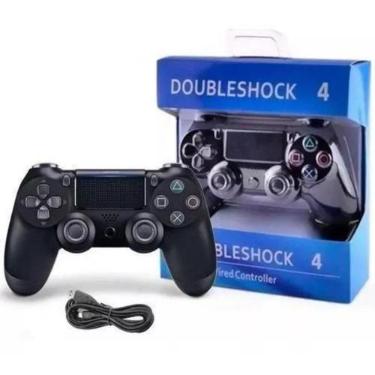 Imagem de Joystick Preto Fio Computador E Videogame Bom Ter Em Casa - Atena