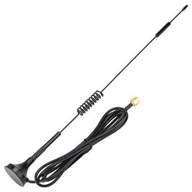 Imagem de Antena masculina SMA 10dBi antena de alto ganho 433MHz 31 cm antena magnética ventosa para ventosa, para módulo sem fio
