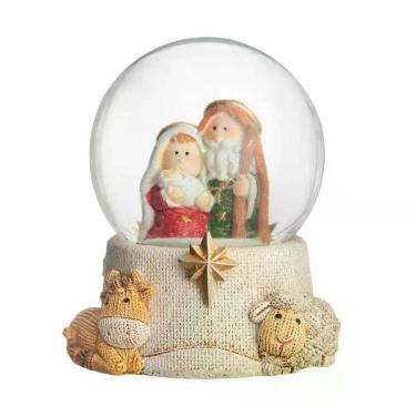 Imagem de Globo presepio joy family 9 cm saz home style, MULTICOLORIDO
