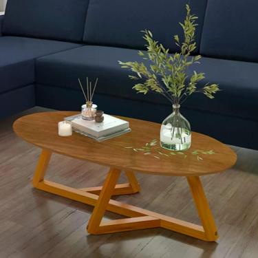 Imagem de Mesa De Centro Oval Para Sala Manila Nature