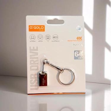 Imagem de Pendrive Mini Chaveiro Metal 64GB AGOLD - PNM-54
