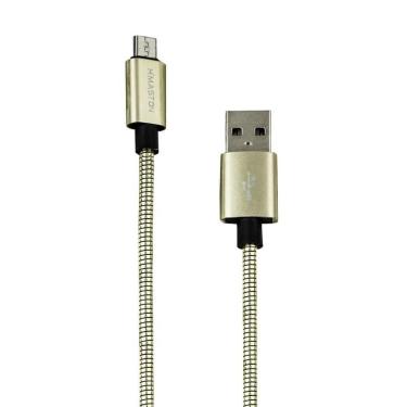 Imagem de Cabo Micro Usb Metal Dourado - Cirilo Cabos