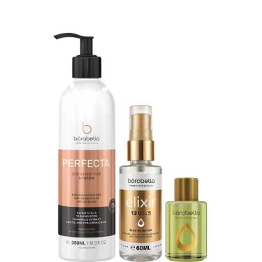 Imagem de Borabella Perfecta 350ml Elixir 60ml Óleo de Argan 7ml
