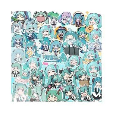 Imagem de Adesivos Kawaii Hatsune Miku 100PCS, Decalques De Desenhos Animados Fo