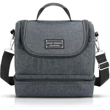 Imagem de Bolsa Térmica Preta Com Dois Compartimentos