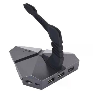 Imagem de Mouse Bungee C3tech MB-200SI com Hub USB 2.0 e Iluminação LED Multicores