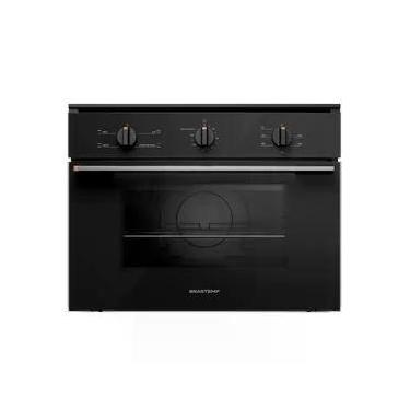Imagem de Forno de Embutir Elétrico 47 Litros com 3 Modos de Preparo Preto Brastemp - BOB47AE