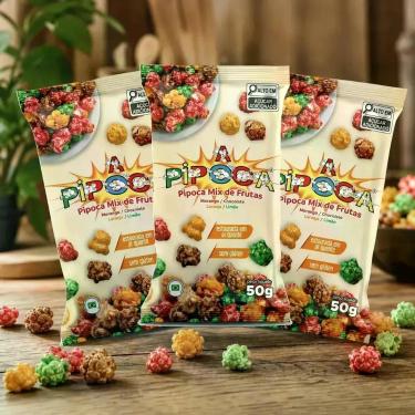 Imagem de Pipoca Caramelizada Mix De Fruta A Pipoca Sem Glúten 50g 3un