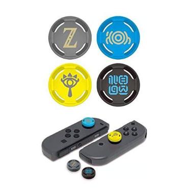 Imagem de Tampa de silicone anal�gica, adesivo de polegar, al�as de joystick, para controle Nintendo Switch NS JoyCon, capa Joy-Con, Zelda