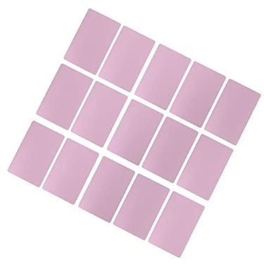 Imagem de 50 CracháS de Identificação PortáTeis à Prova D'áGua CracháS de AlumíNio Resistentes Ao Desgaste para FuncionáRios (Rosa ouro)