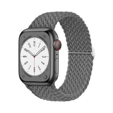 Imagem de Pulseira De Elástico Trançado Solo Loop Para Apple Watch De 45mm 44mm 