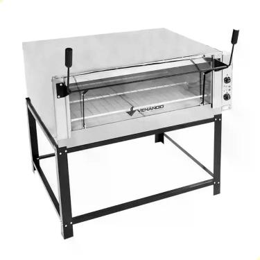 Imagem de Forno Industrial Elétrico Venâncio Roma Aço Inox 110 cm com Pedra Refr
