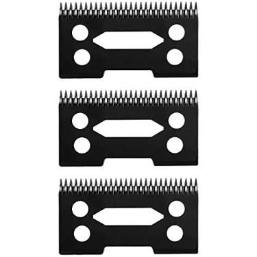 Imagem de MAWAER 3 peças de lâminas de cerâmica de substituição para aparador de cabelo preto PRO cabem Wahl Magic Clip Senior Cordless Clipper
