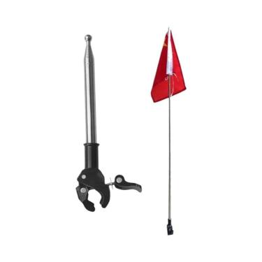 Imagem de Suporte Telescópico De Aço Inoxidável Para Bandeira De Motocicleta 12m