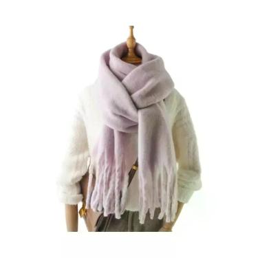 Imagem de Cachecol De Inverno Em Cashmere Para Homens E Mulheres, Cobertor Pashm