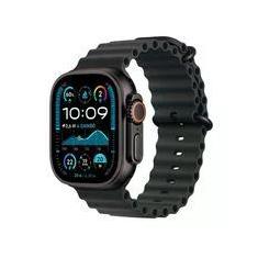 Apple Watch Ultra 2 GPS + Cellular, Caixa Preta de Titânio de 49 mm, Pulseira Oceano Preta - MX4P3BE/A