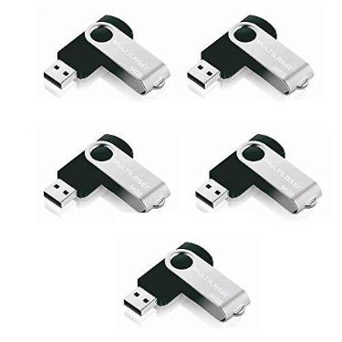 Imagem de Kit Armazenamento Pen drive 64 Gb Twist 2 - PD590 Preto - Multilaser
