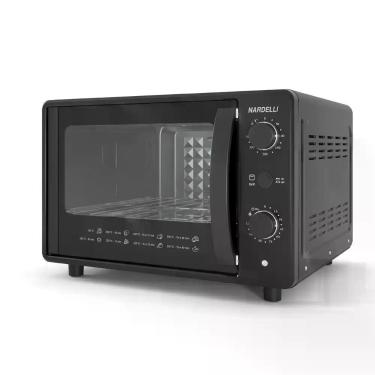 Imagem de Forno Elétrico de Bancada Nardelli S45 Black 45L 1700W com Luz Interna e Timer Preto 110V