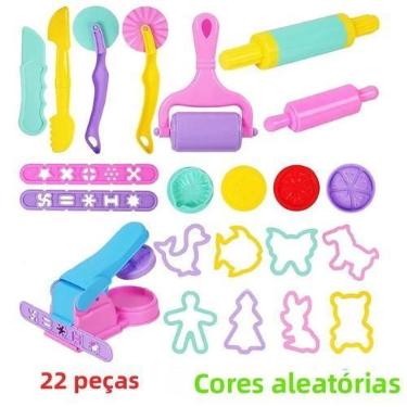 Imagem de Kit De Modelagem De Massa De Argila Para Crianças Com Cortadores De An