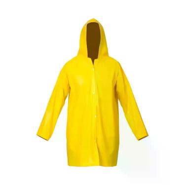 Imagem de Capa De Chuva Forrada Com Capuz GG Amarela - Vinilseg