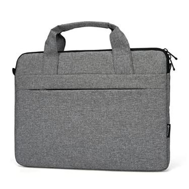 Imagem de Elonglin Maleta para Laptop Adulto Unissex Bolsa Protetora de 13-15,6 "Ipad Bolsa para Notebook à Prova d'água com Alça de Ombro Ajustável Azul Marinho 14 polegadas