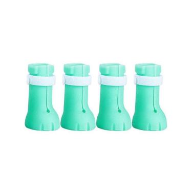 Imagem de Sapatos Pet Botinha De Silicone Gato Ou Cachorro Pequeno Anti Arranhão