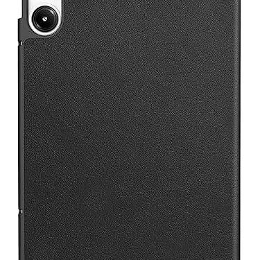 Imagem de Capa Smart Case Compatível Para Redmi Pad Pro 12.1'' Preto, PU de Qualidade, Anti-Impressões Digitais, Resistente a Arranhões