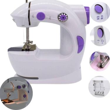 Imagem de Máquina De Costura Reta Mini Costura Simples Rosa - Lippin, Bivolt