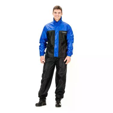 Imagem de Conjunto Capa de Chuva Pantaneiro Nylon Luxo com Gola e Forro 1300, Pr