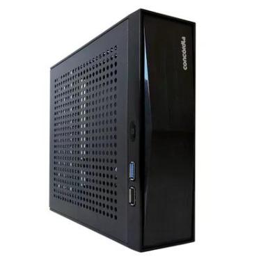 Imagem de Mini Computador Concórdia Processador Intel Core Dual Core, 4GB, SSD 60GB, Linux, Preto