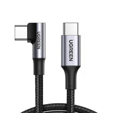 Imagem de Cabo De Dados Ugreen, USB, Tipo C, P/USB C, 90 Graus 5a 1m, Preto